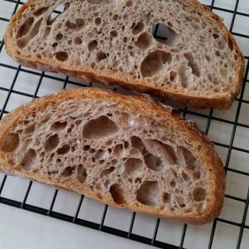 Ah Huat Purple wheat + roasted maize first slice