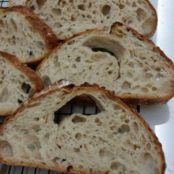 Ah Huat Spelt Sourdough first slice