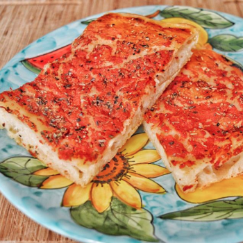 Ambarabà Pizza first slice