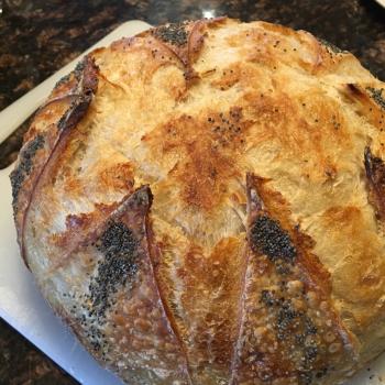 Assam Assam sourdough starter  first slice