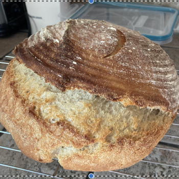 Aunt Jo’s Dough Bread first slice
