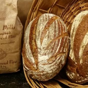 Basic Levain All about Flour first slice