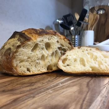 Brad Sourdough loaf second slice