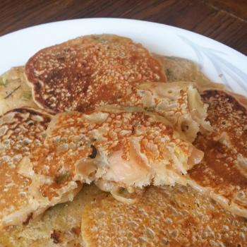 Bubbles Kimchi pancakes second overview