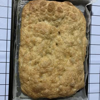 Bublee Sourdough Focaccia first slice