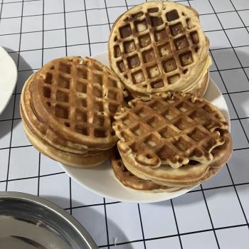 Bublee Sourdough Waffles first slice