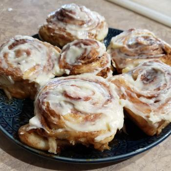 Her Hoochiness Sour dough cinnamon rolls first overview