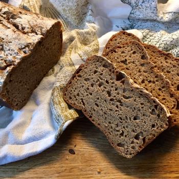 Jesus Pure Rye 1150, hydration 70% first slice