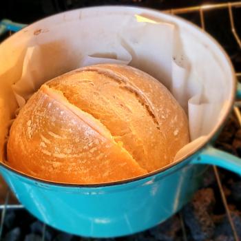 Mark's San Francisco Bay Area Bauernbrot Starter Bauernbrot first slice