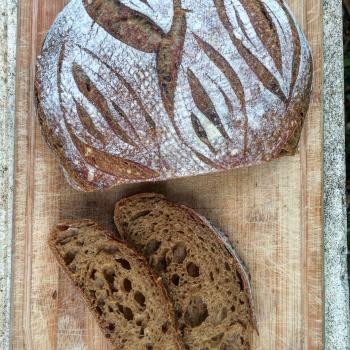 Nicoletta Sourdough Bread first slice