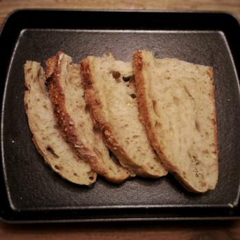 October White Sourdough Everyday Bread first slice