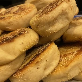 PixieDough Cast Iron Sourdough English Muffins second overview