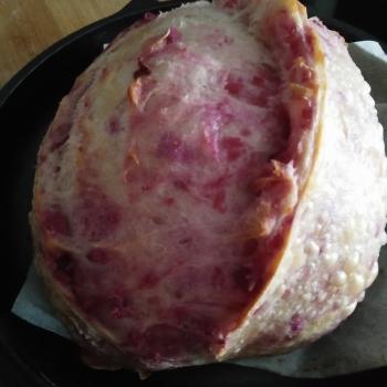 Pluto Sourdough bread with purple sweet potato first overview