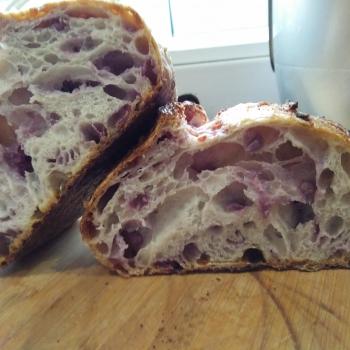 Pluto Sourdough bread with purple sweet potato second overview