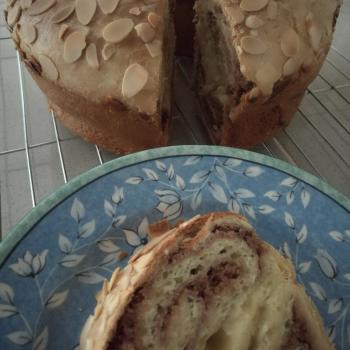 Sally Almond cinnamon sourdough cake second overview