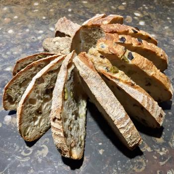 The Red Shed Olive, Herbs de Provence, and lemon zest first slice
