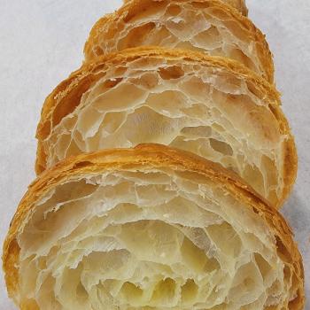 Tranquility Acres Levain Sourdough Croissant first slice