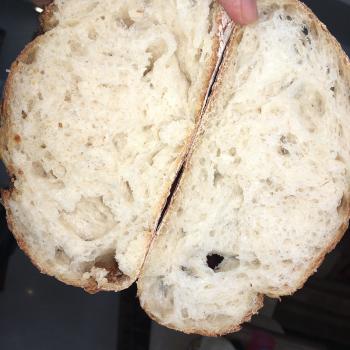 Valerie Sourdough bread first slice